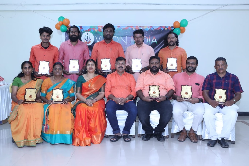 Full team of Vision India gathered at an annual company event